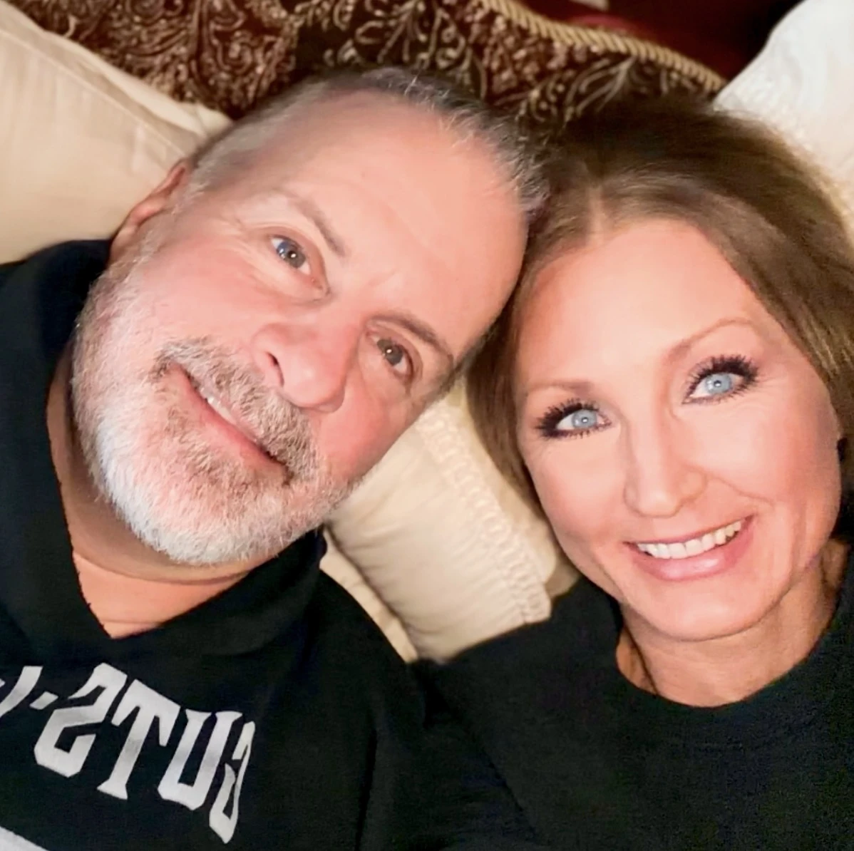 Carol Whitaker and her husband, Matthew, smiling together