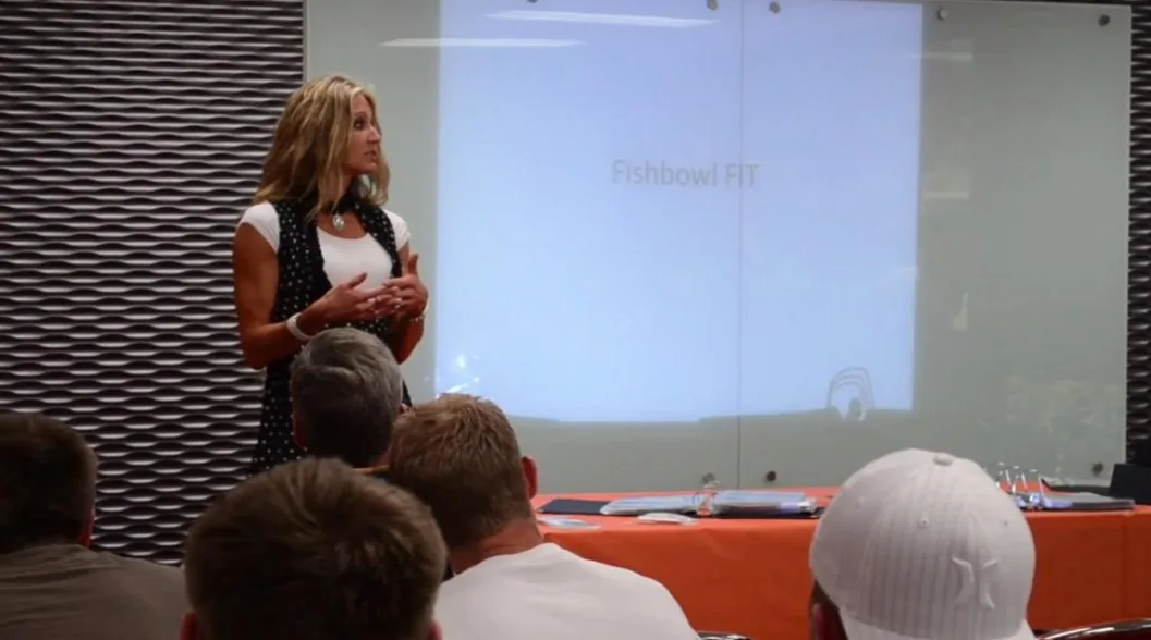 Carol Whitaker leading a workshop